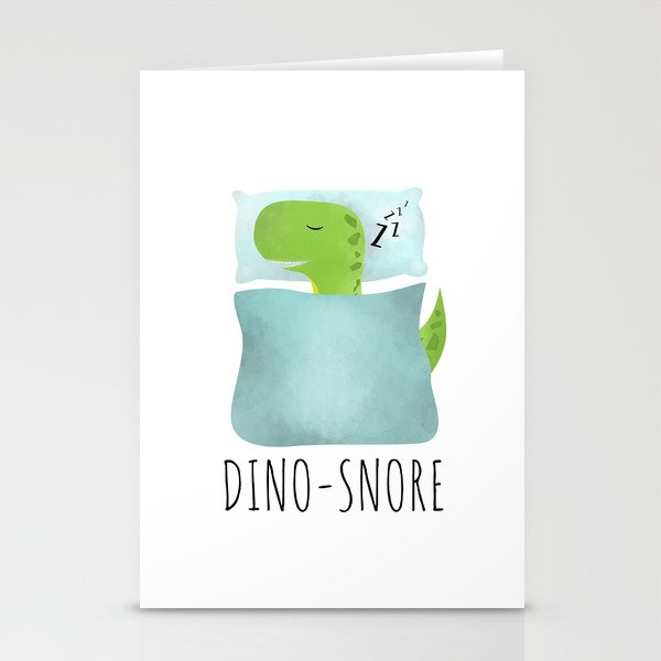 Dino-Snore Stationery Cards