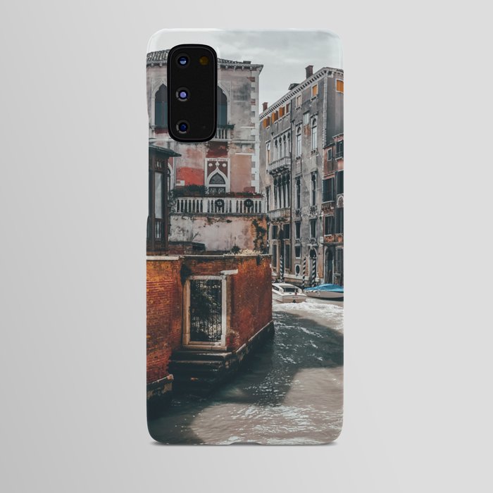 Venice Italy with gondola boats surrounded by beautiful architecture along the grand canal Android Case