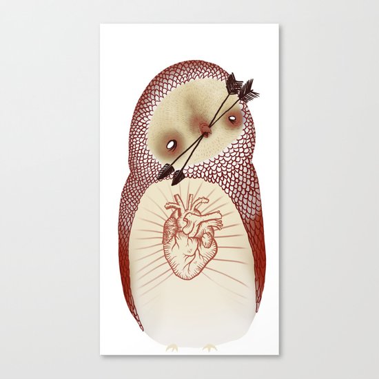 arrow owl Canvas Print