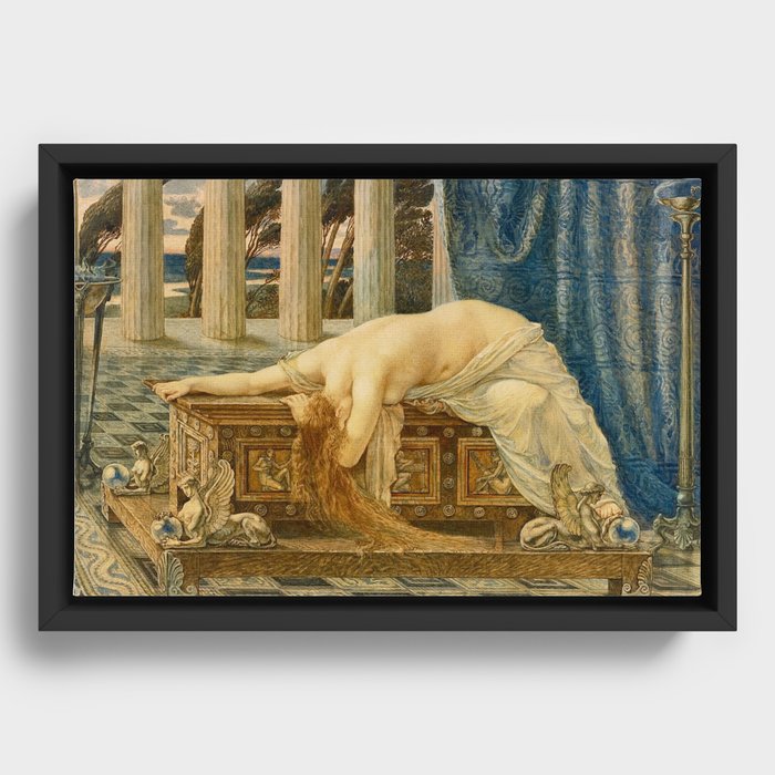 Pandora by Walter Crane Framed Canvas