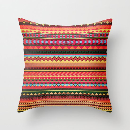 Bulgarian Rhapsody Pattern Throw Pillow