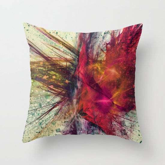 Fractal zen Throw Pillow