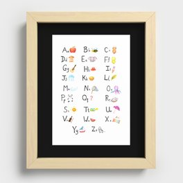 My First ABCs Recessed Framed Print