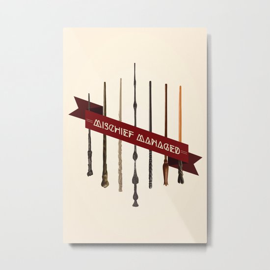 Mischief Managed Metal Print