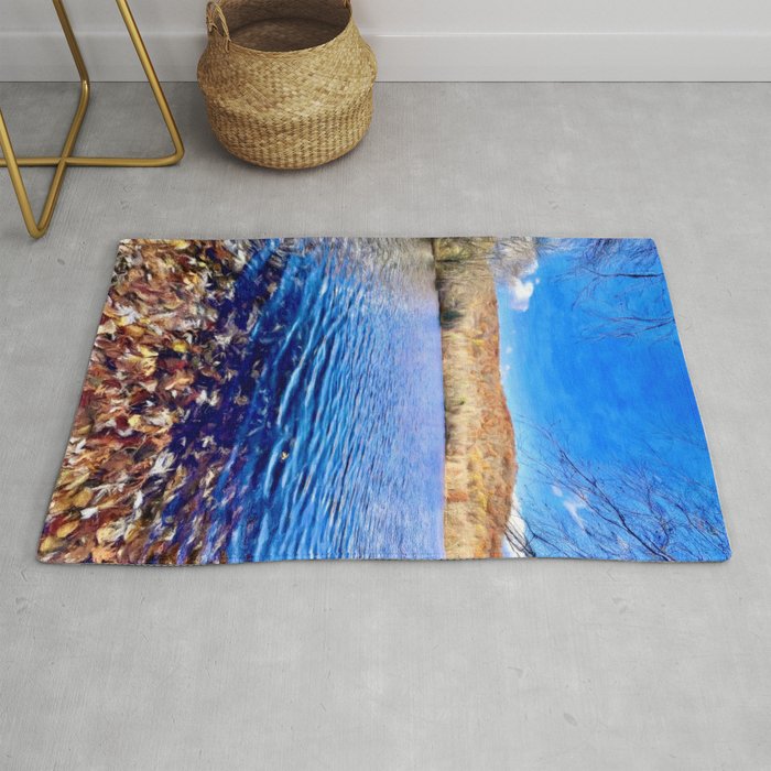 Autumn Mountains in the Sky Rug