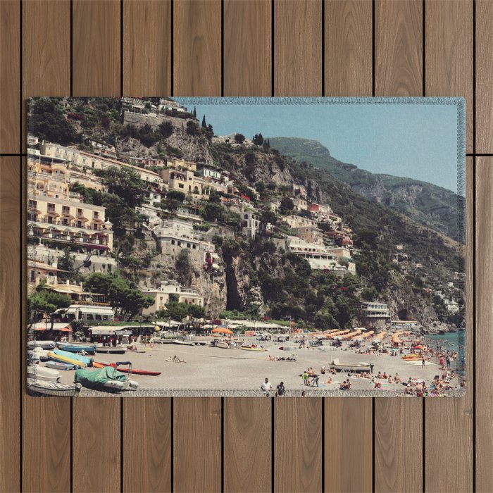 Italy Photography - Beautiful Italian Beach Outdoor Rug