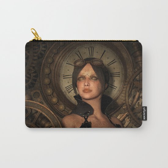 Steampunk Time Keeper Carry-All Pouch