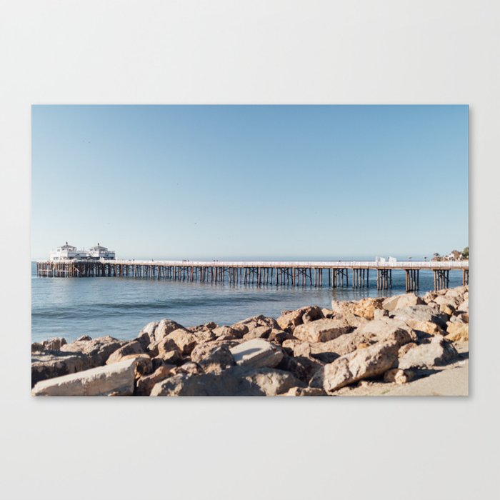 Malibu Pier on Film Canvas Print