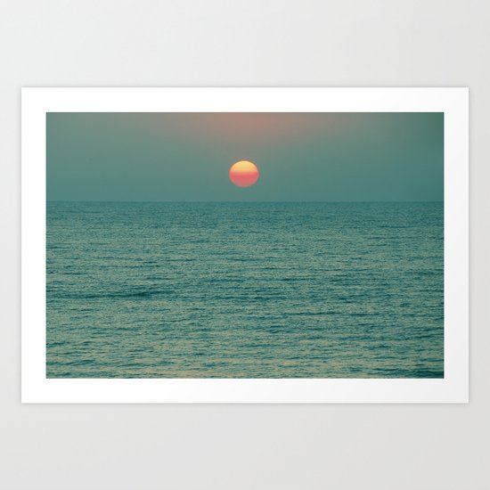 Sunset on the Green Planet Art Print