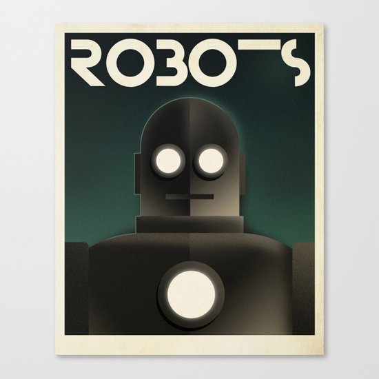 Cassandre Spirit - Robots Canvas Print