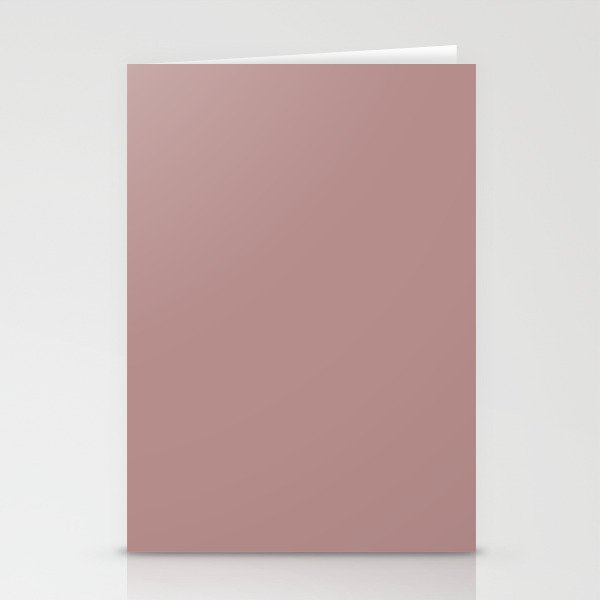 Medium Pink Solid Color Brandy Snaps PPG1053-5 - All One Single Shade Hue Colour Stationery Cards