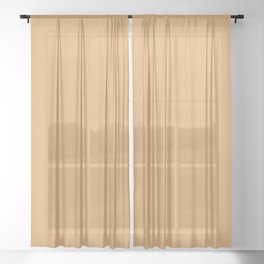 DESERT SAND color. Solid color Sheer Curtain