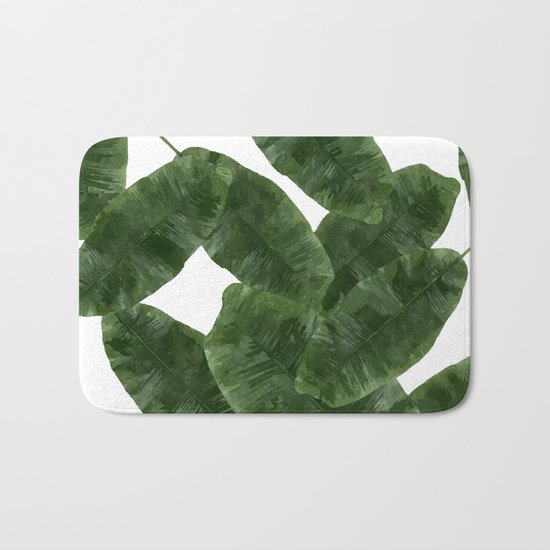Banana Leaves V2 #society6 #decor #buyart Bath Mat