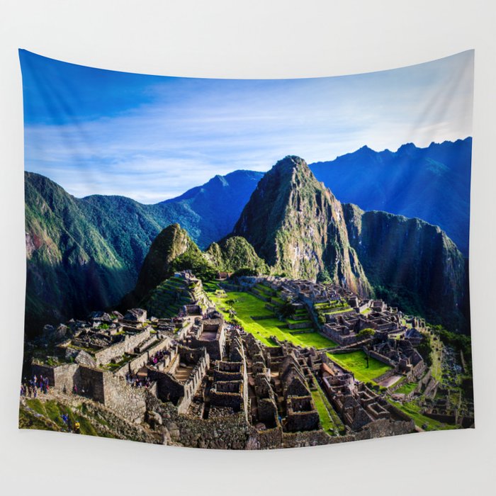 Machu Picchu First Light Wall Tapestry