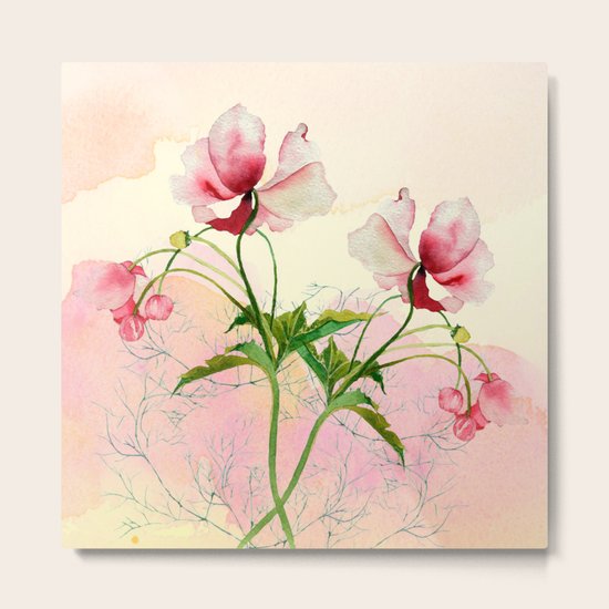 flower love Metal Print