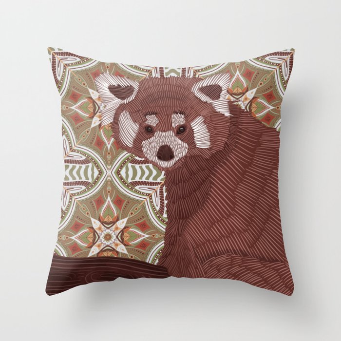 Red panda  Throw Pillow
