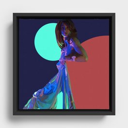 The Nighttime Covers Framed Canvas