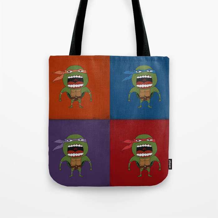 Screaming Turtles Tote Bag