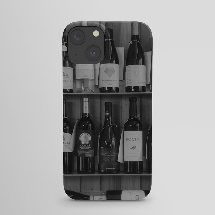 Black and White Wine Shelf iPhone Case