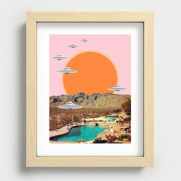 They've arrived! (UFO) Recessed Framed Print
