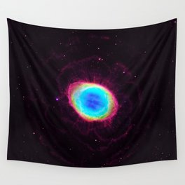 Cat's Eye Galaxy Happy Color Wall Tapestry