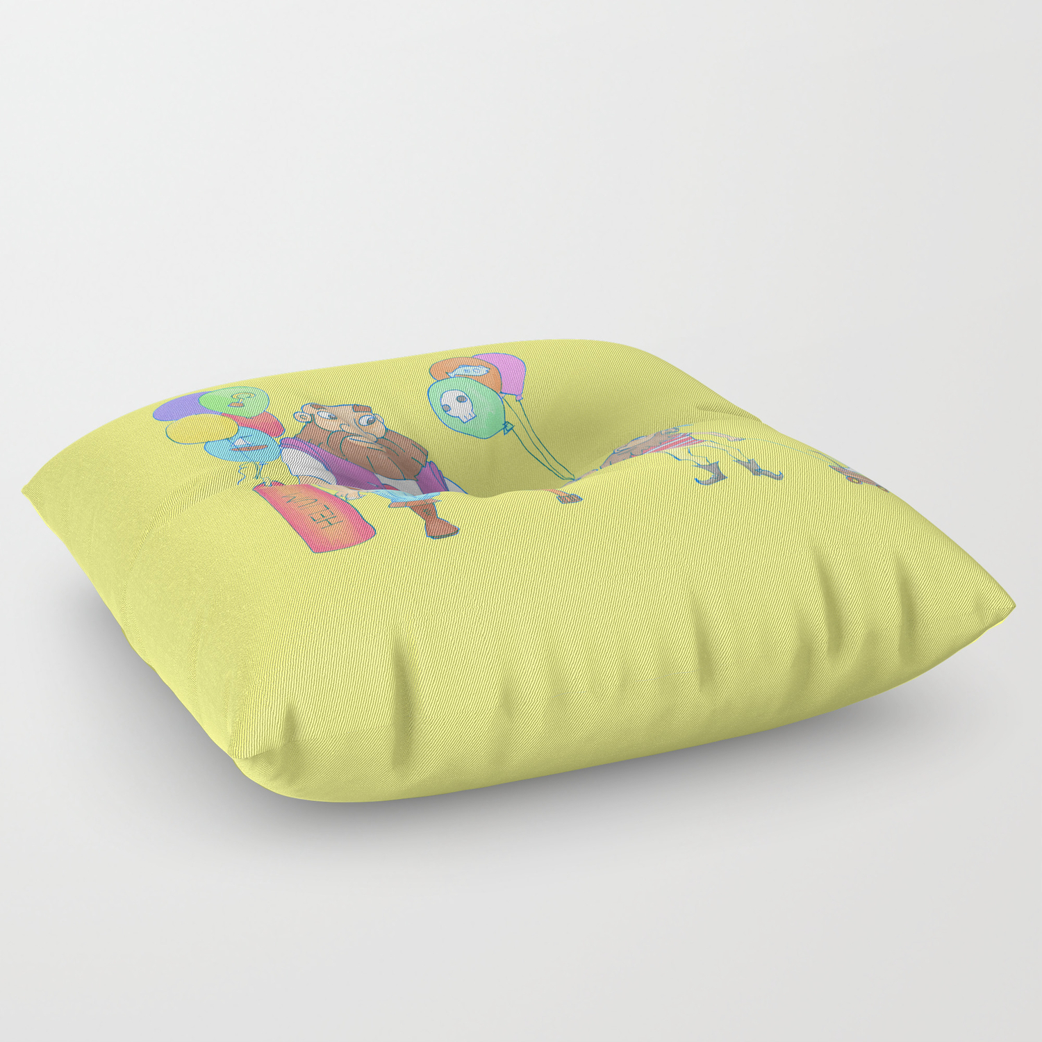 Kid Pirate And Huge Pirate Floor Pillow By Alextroi Society6