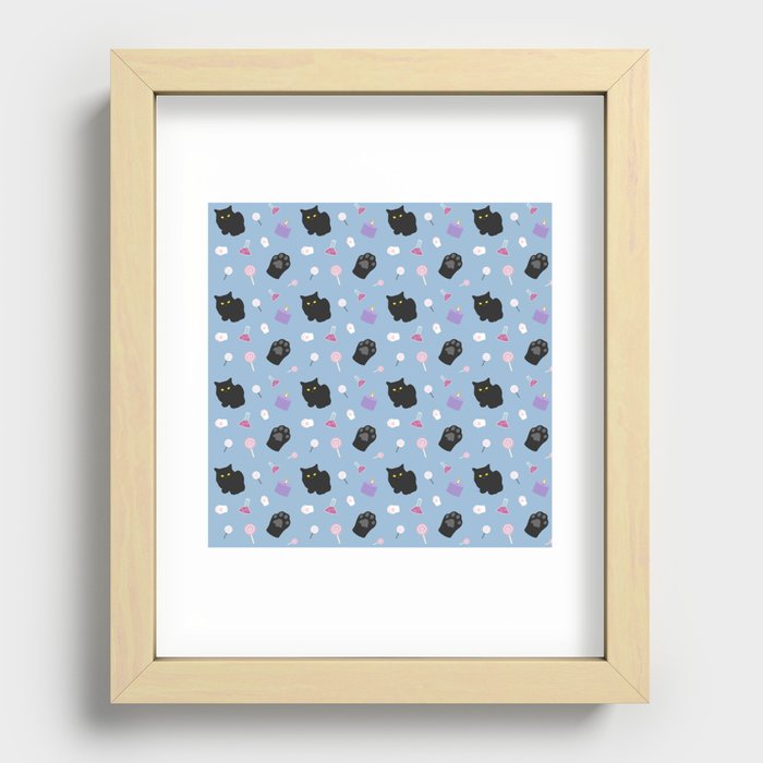 Random mystical collection pattern 3 Recessed Framed Print