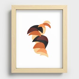 Abstract Warm Hues Recessed Framed Print