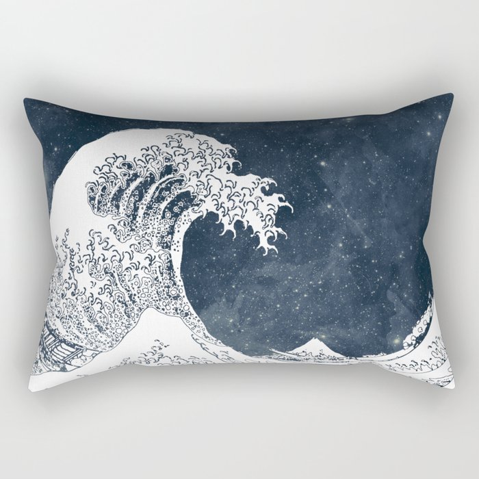The Great Wave of a Star System Rectangular Pillow