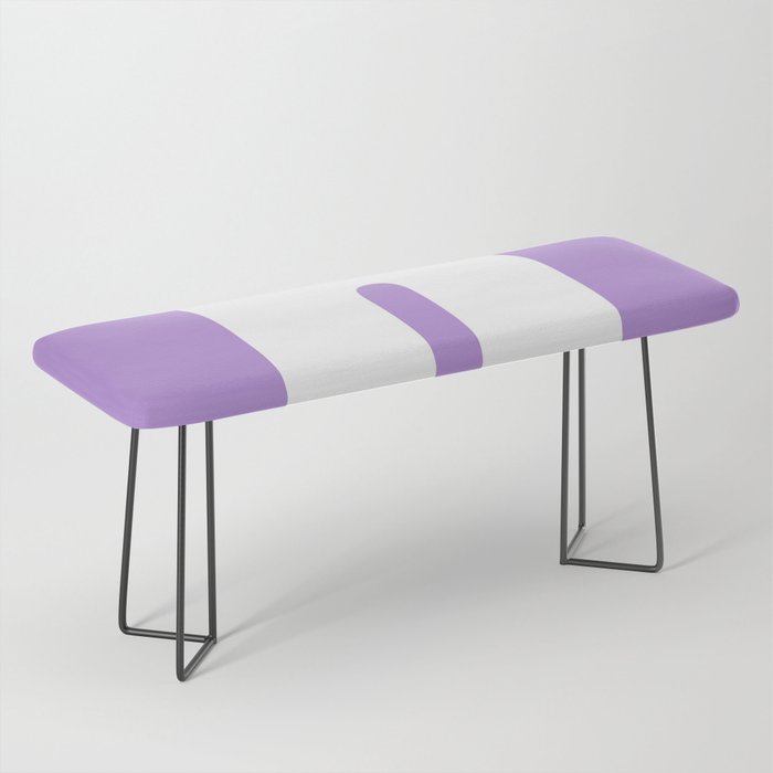 n (White & Lavender Letter) Bench