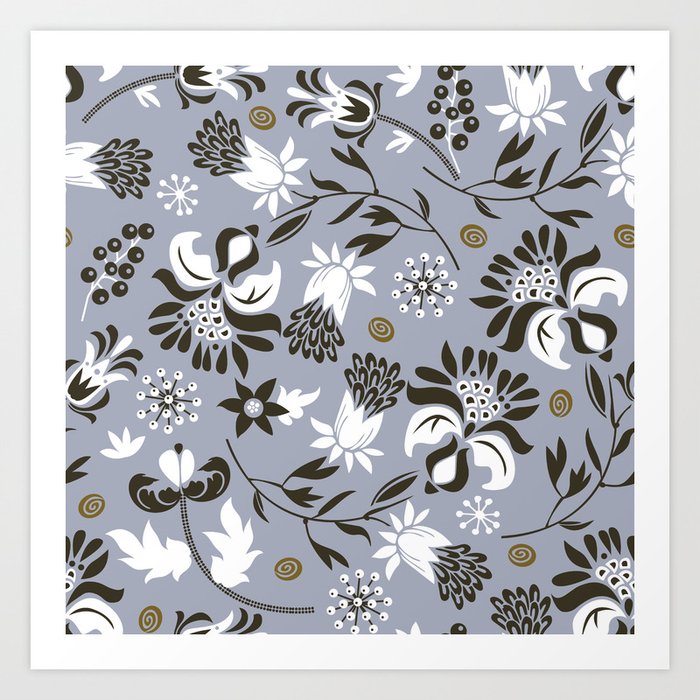Victorian | slate gray Art Print | Society6