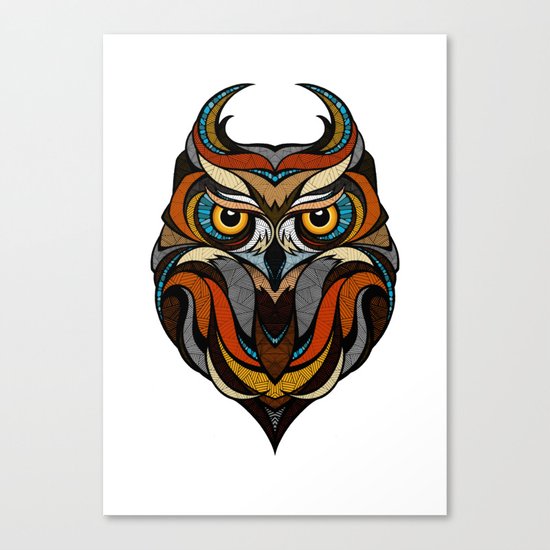 Oldschool Owl Canvas Print