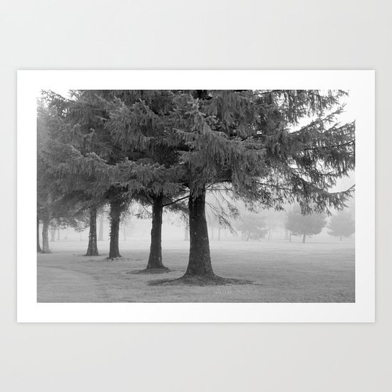 Misty Morning Art Print
