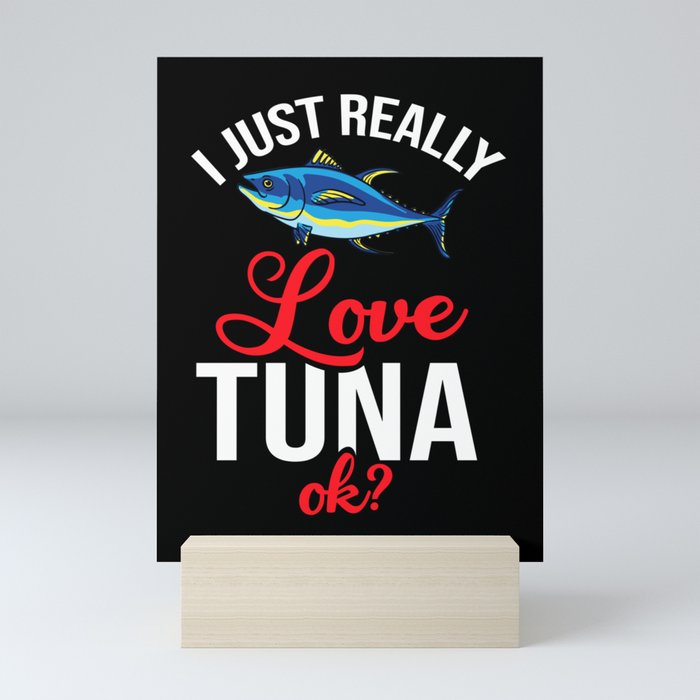 Red Tuna Fish Bluefin Fishing Salad Mini Art Print