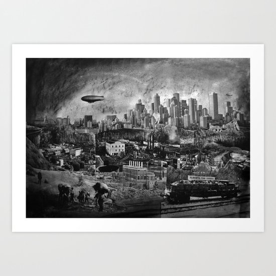 Tarsand City (Edmonton) Art Print