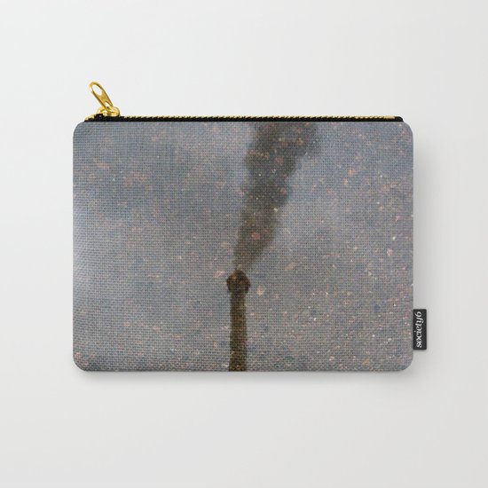 Factory Chimney Reflection in Water Carry-All Pouch