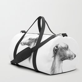 Delicate Italian Greyhound portrait Duffle Bag