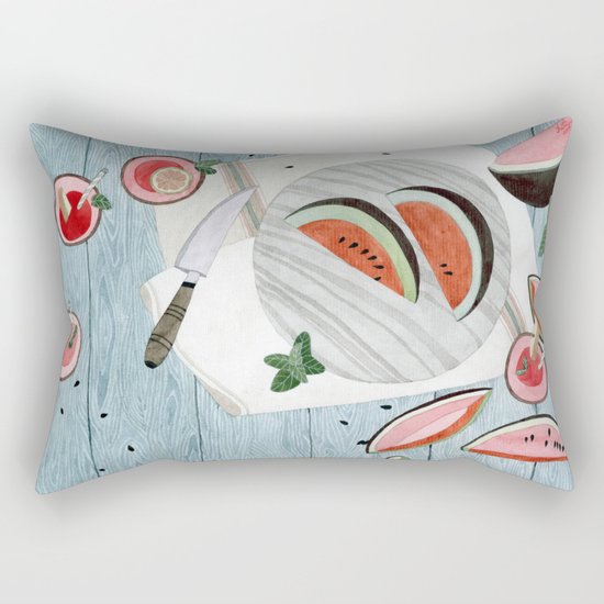 The Watermelon Season Rectangular Pillow