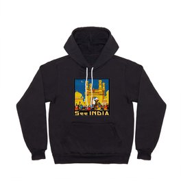Vintage Hyderabad India Travel Poster Hoody