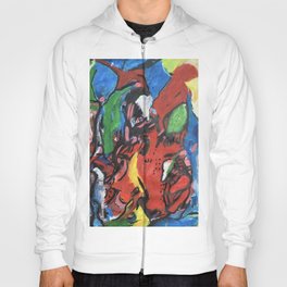 Animalistic, an abstract portrait. Hoody
