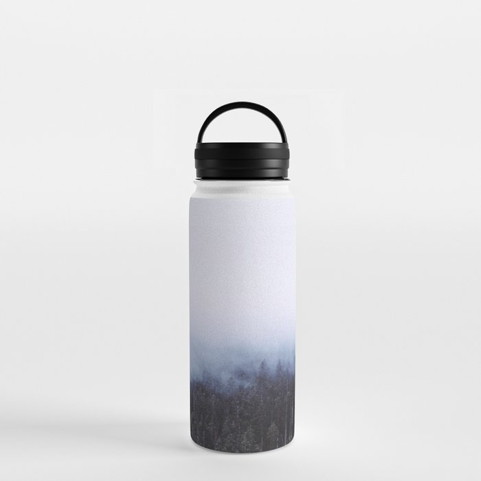 foggy forest Water Bottle