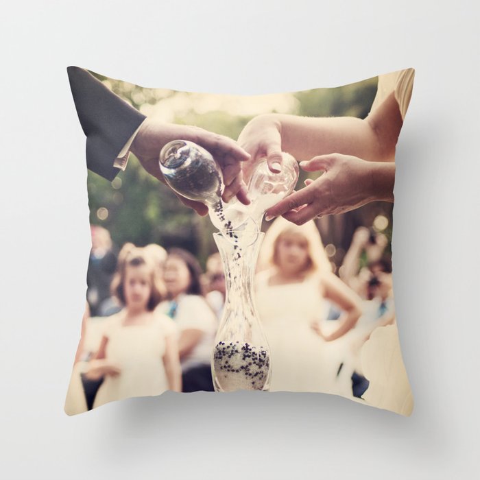 Combined Lives Throw Pillow
