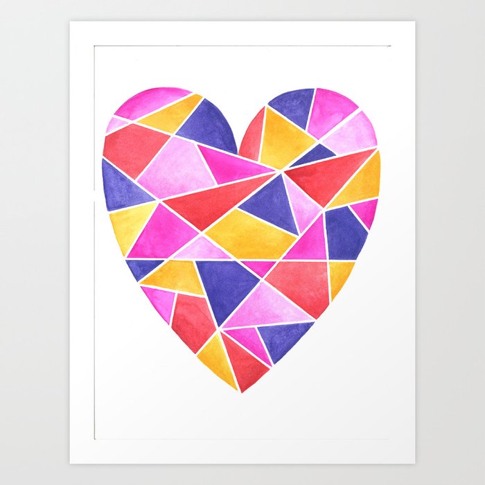 Bright Heart 39 Art Print