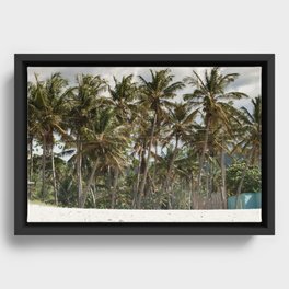 Palmeras tropicalientes Framed Canvas