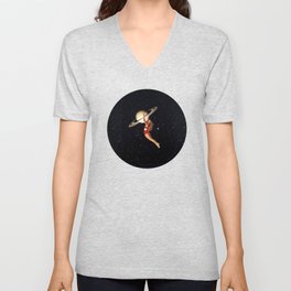 Girl From Saturn V Neck T Shirt