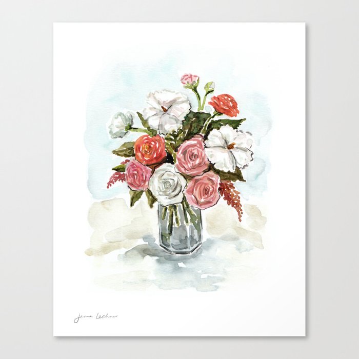 Beautiful Bouquet of Roses Canvas Print