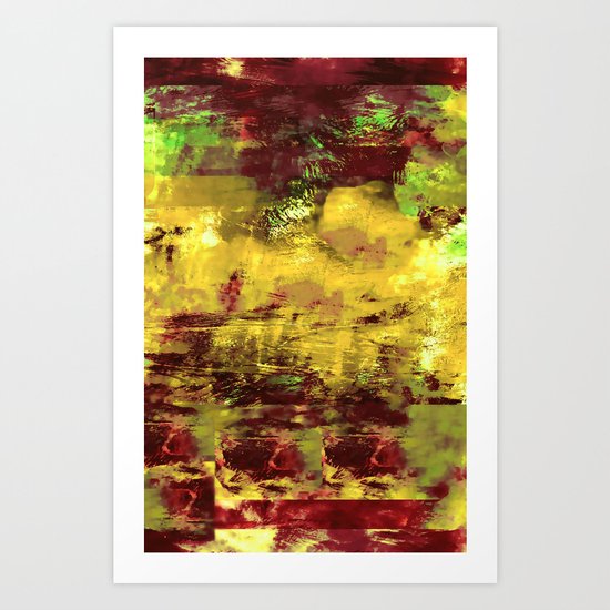 Vintage Abstract Colours for IPhone Art Print