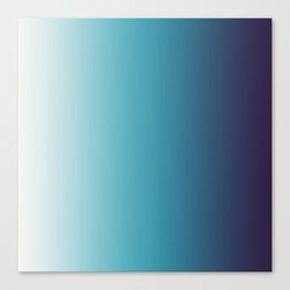 Blue White Gradient Canvas Print