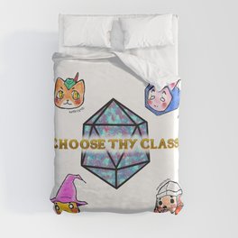 Fantasy Role-Playing Game RPG Kawaii Animals Duvet Cover