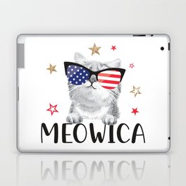 Meowica Independence Day Cat Laptop Skin